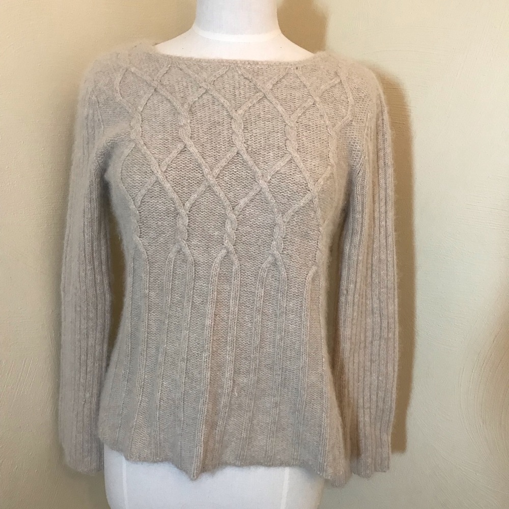 Angora Cable Knit Sweater